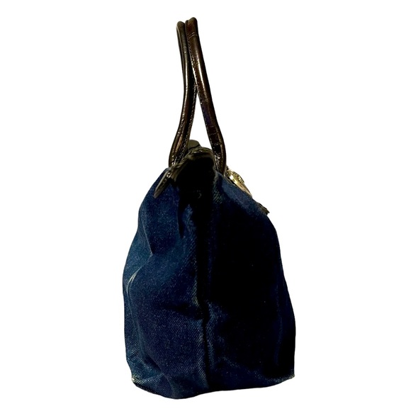 Y2K Brighton Denim Satchel Tote Shoulder Bag - Picture 9 of 15